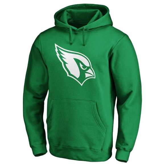 Women’s Fanatics Kelly Green NFL Arizona Cardinal’s Pullover Hoodie Medium - Picture 2 of 16